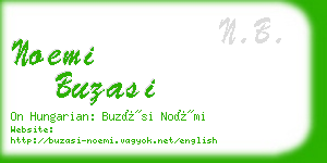 noemi buzasi business card